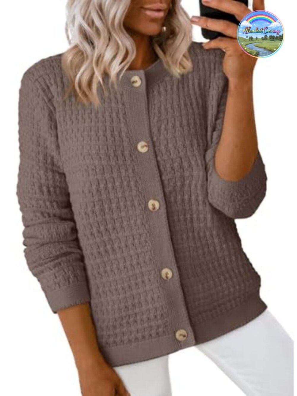 Womens Button Down Cardigan Sweater Long Sleeve Open Front Knit Shacket